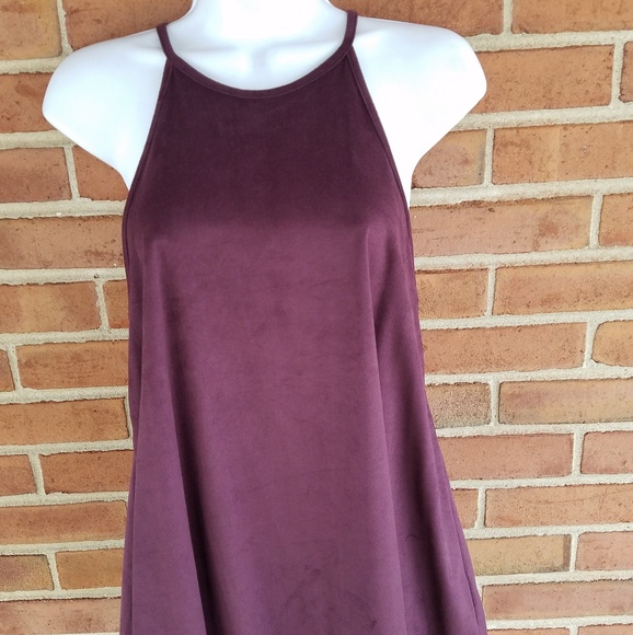 Purple Mock-Halter Tank Top - Picture 1 of 4